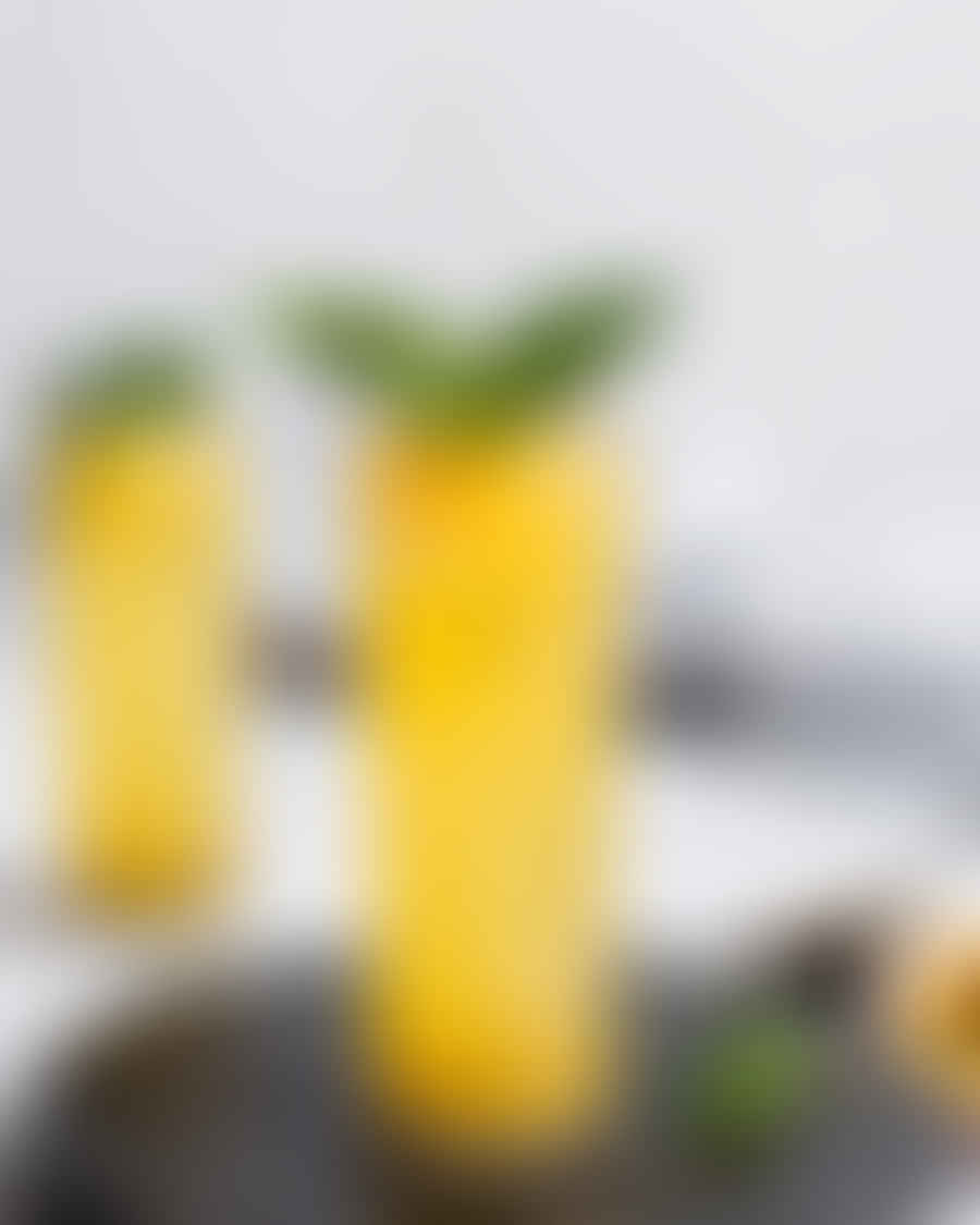 passion fruit and basil smash mocktail